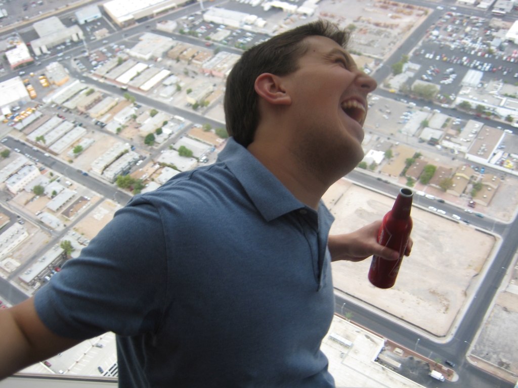 Aaron falling to his Death