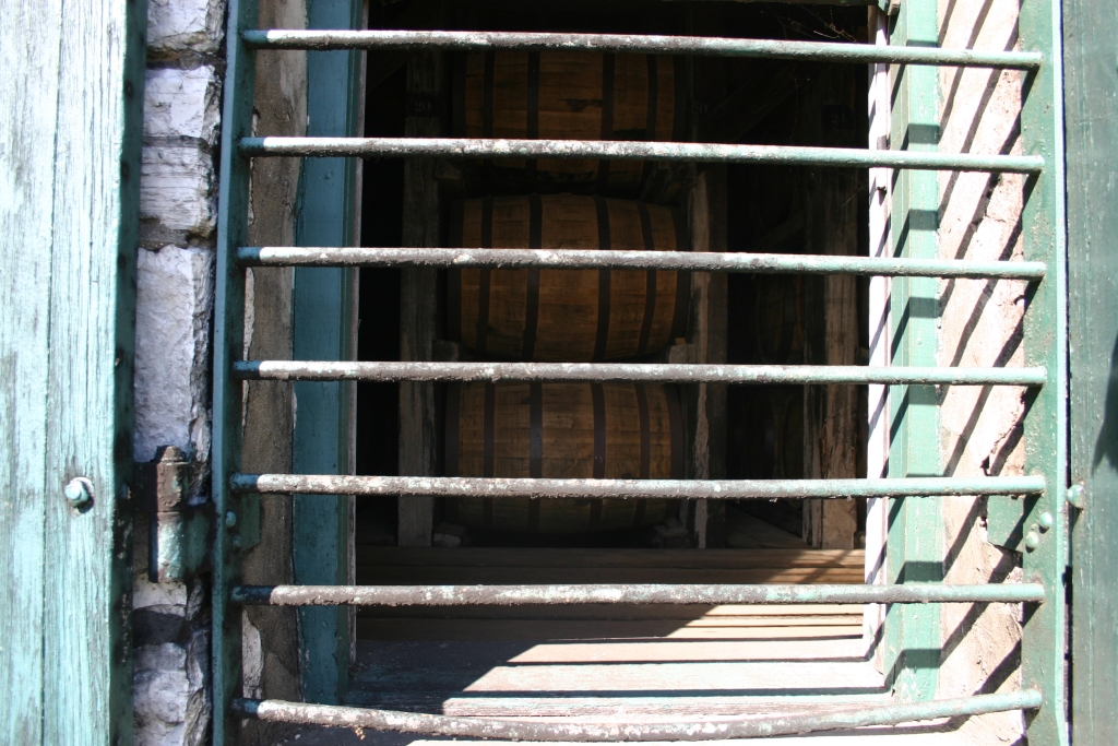 Barrels on the Bottom Level Barrels on the Bottom Level of the Warehouse - "Old Pappy Lives Down Here" as our Tour Guide Said