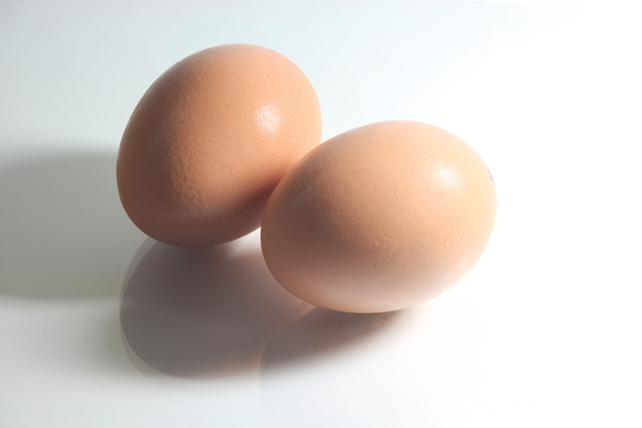 two eggs